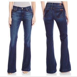 7 for all mankind Dojo Wide Leg Flare Jeans.